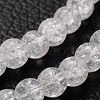 Synthetic Crackle Quartz Beads Strands GBA092-6MM-1