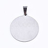 Non-Tarnish 201 Stainless Steel Quote Pendants X-STAS-T044-221P-2