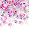 2Bags 200Pcs Transparent Glass Beads GLAA-TA0003-44C-2