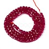 Lab Grown Red Corundum Beads Strands G-N351-02A-01-2