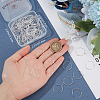 100Pcs 316 Surgical Stainless Steel Wine Glass Charms Rings STAS-BBC0005-97A-3