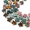 5 Styles Synthetic Malachite & Natural Rhodonite & HuBei Turquoise & Tiger Eye & Indian Agate Beads Strands G-D095-A07-5