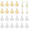 40Pcs 2 Colors Brass Charms KK-BC0014-04-1
