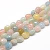 Natural Morganite Beads Strands G-R445-6x8-28-1