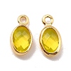 Eco-Friendly Brass with Glass Pendants KK-K268-01-3