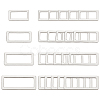32Pcs 4 Style Alloy Buckle FIND-WR0002-90P-1