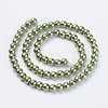 Eco-Friendly Glass Pearl Beads Strands HY-A008-10mm-RB055-2