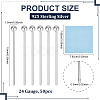 50Pcs 925 Sterling Silver Ball Head Pins STER-BC0003-76A-2