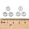 Brass Rhinestone Spacer Beads RB-A014-L8mm-28S-3