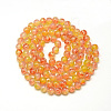Baking Paint Glass Beads Strands X-DGLA-Q023-8mm-DB42-2