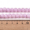 Transparent Baking Paint Glass Beads Strands DGLA-N009-8mm-02-5