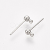 Brass Ball Stud Earring Findings X-KK-S348-415A-2