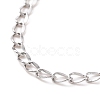 Non-Tarnish 304 Stainless Steel Curb Chain Bracelet for Men Women BJEW-E031-15P-02-2