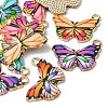 10Pcs 5 Colors Printed Alloy Pendants FIND-YW0001-94-3