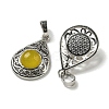 Natural Topaz Jade Pendants G-Q158-05P-03-2