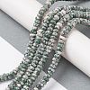 Natural Green Spot Jasper Beads Strands G-H292-A18-02-2
