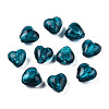 Handmade Silver Foil Glass Beads X-FOIL-R050-12x8mm-11-1