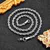 Non-Tarnish 304 Stainless Steel Rope Chain Necklaces X-NJEW-F226-03P-06-5