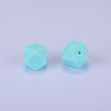Hexagonal Silicone Focal Beads SI-JX0020A-82-1
