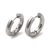 Rack Plating Brass Huggie Hoop Earrings for Women EJEW-D059-13A-P-1