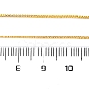 Adjustable Electroplate Brass Venetian Chain Necklaces MAK-L028-02G-3