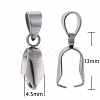 Tarnish Resistant 304 Stainless Steel Ice Pick Pinch Bails STAS-Q182-01-2