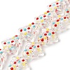 Handmade Bumpy Glass Beads Strands LAMP-F032-08J-2
