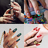 Stainless Steel DIY Nail Art Templates MRMJ-WH0092-012-6