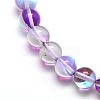 Synthetic Moonstone Beads Strands G-F143-10mm-05-3