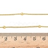 1.2MM Brass Ball Round Snake Chain Necklaces for Women Men NJEW-F350-03G-5