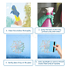 Waterproof PVC Colored Laser Stained Window Film Adhesive Stickers DIY-WH0256-031-3