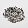 Rack Plating Brass Corrugated Round Spacer Beads KK-I600-6mm-P-RS-2
