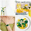 SUNNYCLUE 90Pcs 15 Styles Painted Summer Theme Natural Wood Beads WOOD-SC0001-48-5