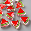 Transparent Enamel Acrylic Beads TACR-S155-001F-1