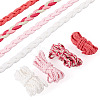 10 Yards 4 Colors  Braided Flat Faux Suede Cord LW-TA0001-05-2