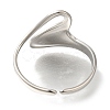 304 Stainless Steel Cuff Rings for Women RJEW-Z074-14P-3
