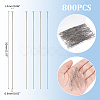 800Pcs 304 Stainless Steel Flat Head Pins STAS-UN0058-94B-P-3
