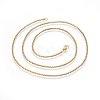 304 Stainless Steel Rolo Chain Necklaces X-NJEW-L047-02B-G-2