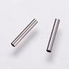Tarnish Resistant 304 Stainless Steel Tube Beads STAS-P161-01-10mm-1