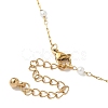 304 Stainless Steel and ABS Imitation Pearl Necklaces NJEW-JN05267-5