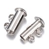 Non-Tarnish 304 Stainless Steel Slide Lock Clasps X-STAS-G071-51P-3