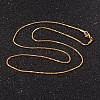 304 Stainless Steel Snake Chain Necklaces NJEW-O096-A-23G-2