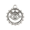Tibetan Style Alloy Pendant Rhinestone Settings PALLOY-M198-22AS-1