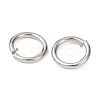 Tarnish Resistant 304 Stainless Steel Open Jump Rings STAS-N015-10-7x1mm-4
