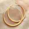 304 Stainless Steel Hoop Earrings EJEW-Z093-01G-01-3