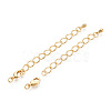 Brass Chain Extender KK-T074-61G-02-2
