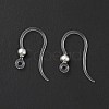 Transparent Resin Earring Hooks RESI-G050-01S-2