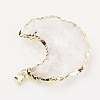 Natural Quartz Crystal Pendants G-G737-26-3
