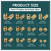 120Pcs 12 Styles Tibetan Style Alloy Beads FIND-AR0004-67-2