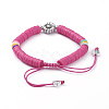 Adjustable Nylon Cord Braided Bead Bracelets BJEW-JB05103-02-2